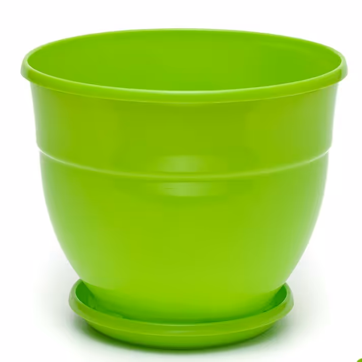 گلدان پلاستیکی گل آذین قطر  19 سانتیمتر کد 165، در 6 رنگ