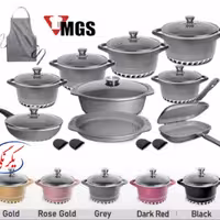 سرویس قابلمه کف رینگی  mgs 22 پارچه طرح ایتالیا