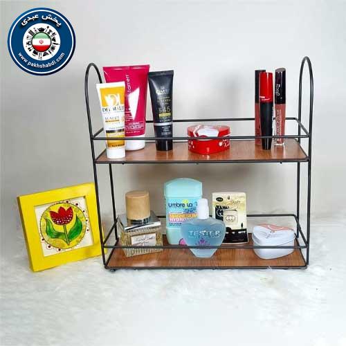 استند 2 طبقه پایه حلقه کف چوبی
