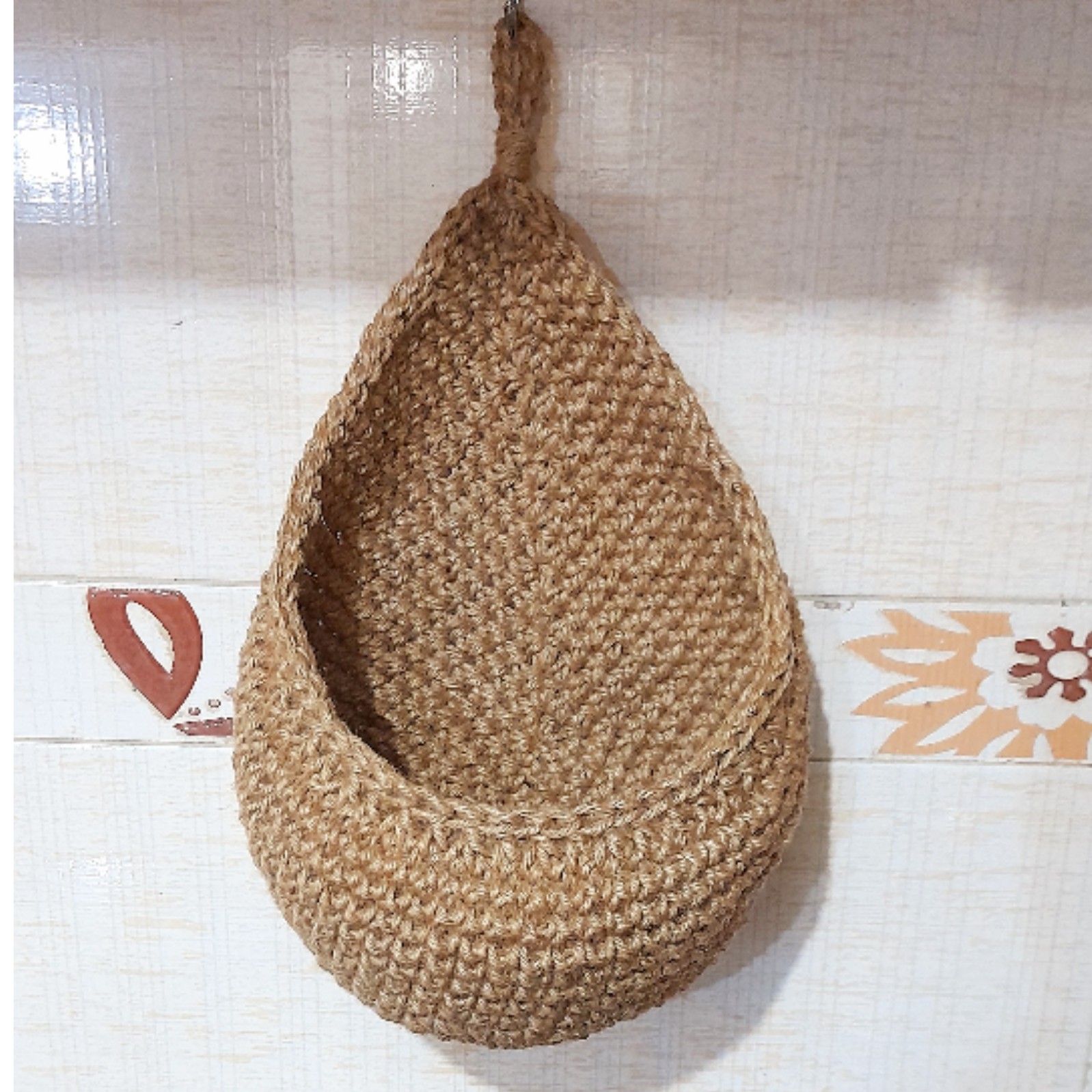 سبد آویز کنفی بزرگ 30 سانتی