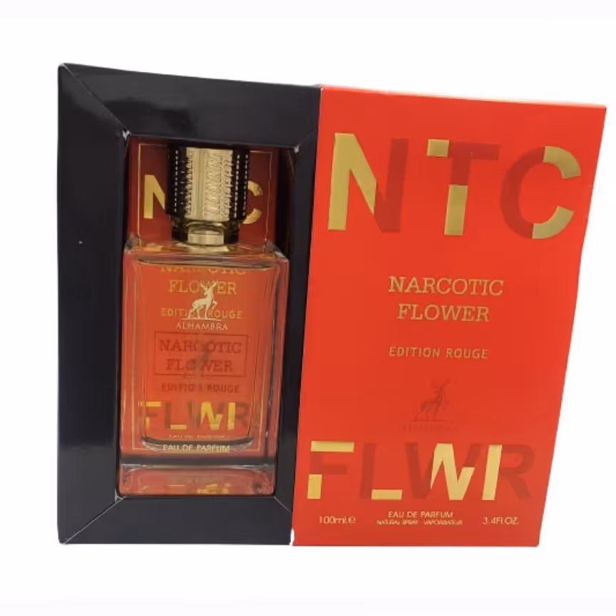 ادکلن NARCOTIC FLOWER EDITION ROUGE برند الحمبرا مشابه ایکس نیهیلو فلورنارکوتیک لاو ادیشن


