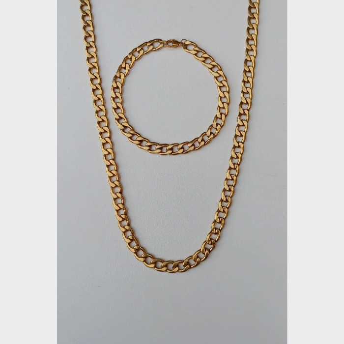 ست دستبند و گردنبند کارتیر استیل 