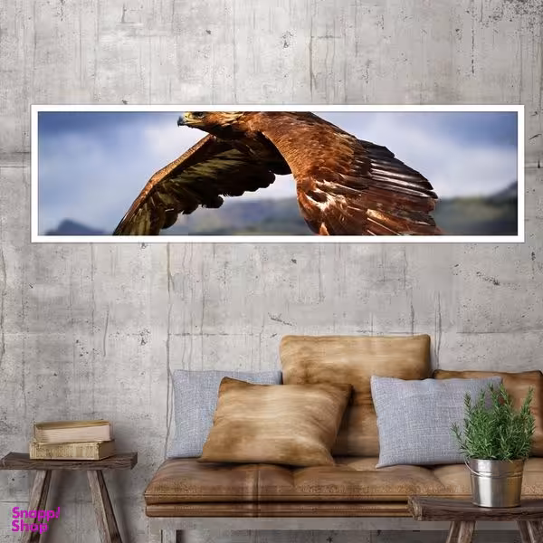 تابلو بکلیت طرح پرندگان شاهین مدل W-7386