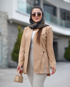 کت مزونی با خرجکار آیینه
