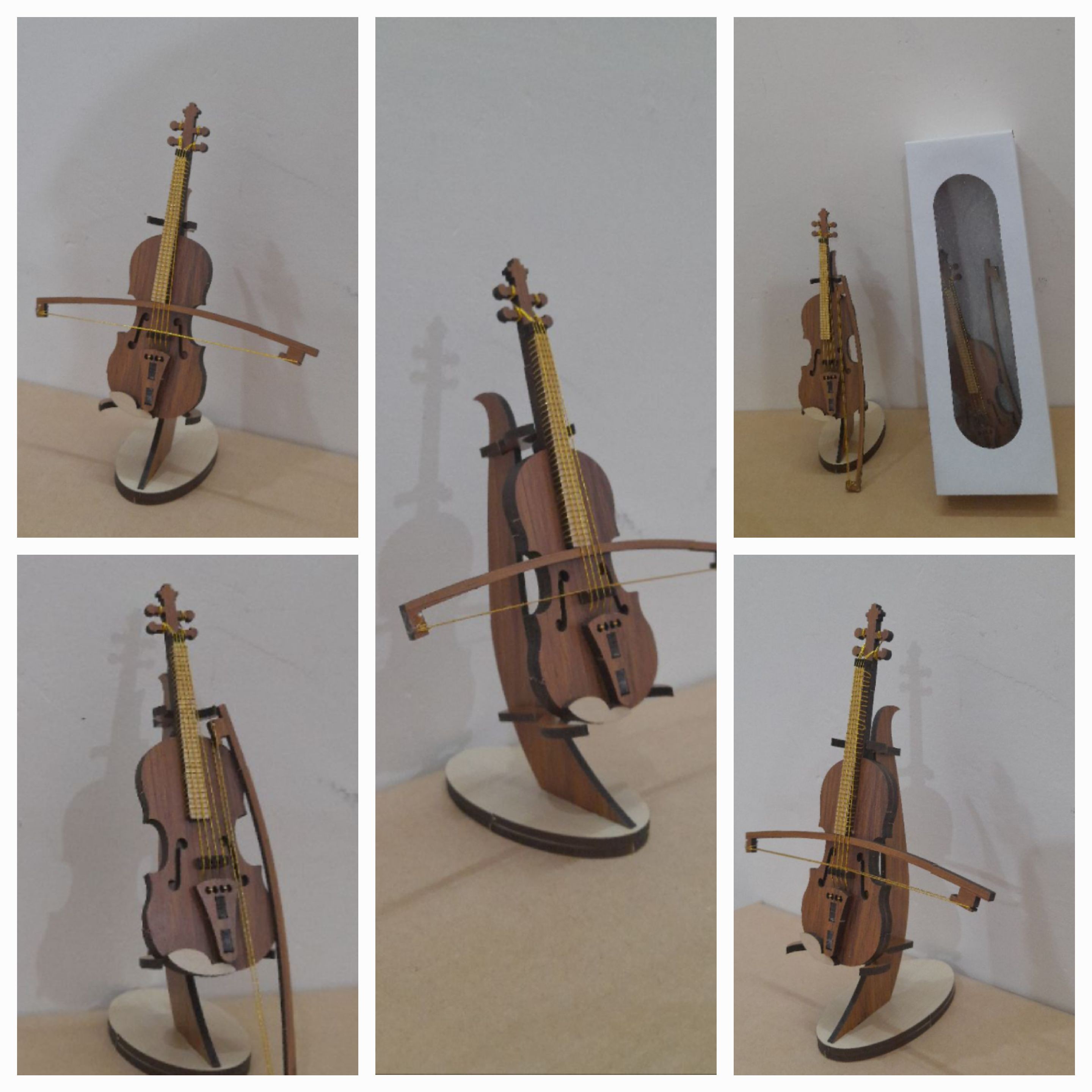 ویولن چوبی دکوری ،ویالون چوبی دکوری