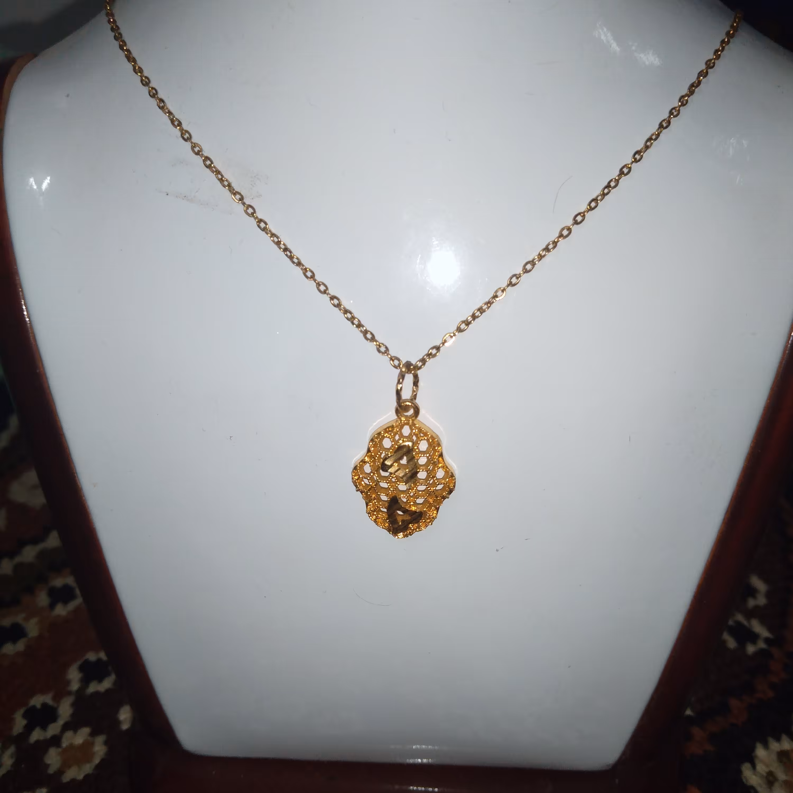 زنجیر پلاک برنجی