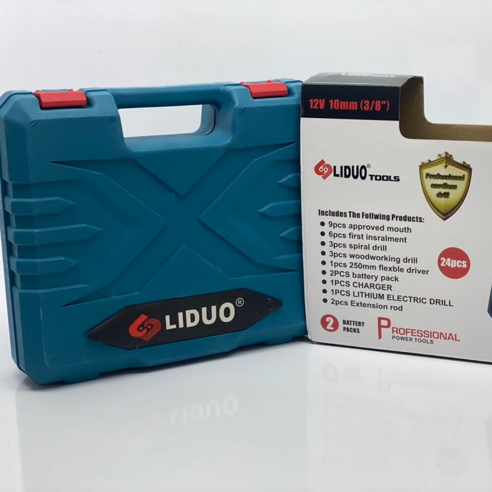 دریل شارژی 2 باطری همراه با جعبه