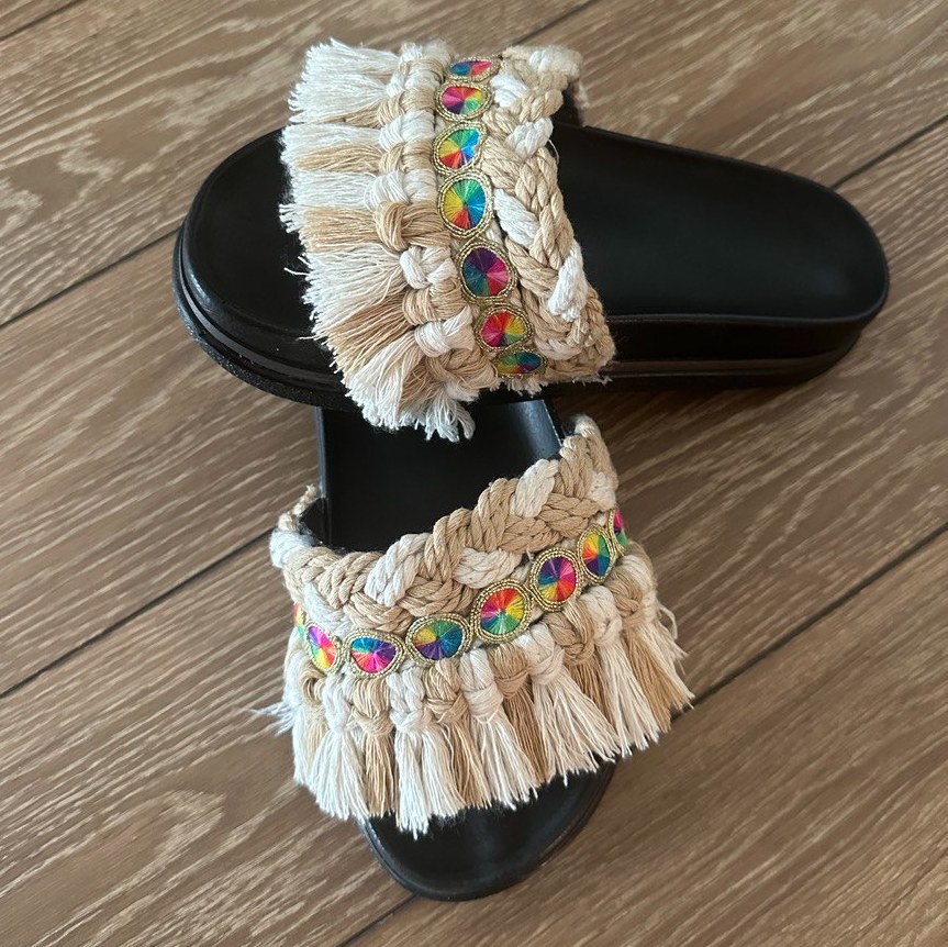 صندل مکرومه بافی یاس