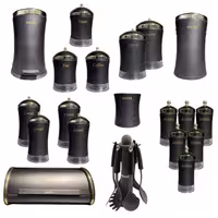 سرویس اشپزخانه کمر باریک  ریور 26 پارچه رنگ مشکی با کیفیت بالا 