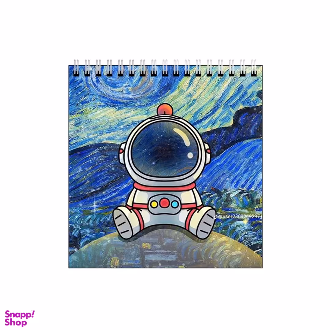 دفتر طراحی بامبیلیپ طرح فضانورد در شب ستاره باران کد 7593040