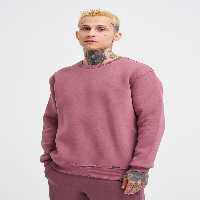 سویشرت بنفش مردانه گردن دوچرخه اورجینال Machinist