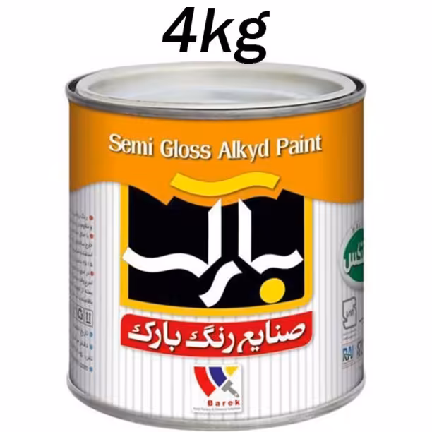 رنگ روغنی نیمه براق سفید (4 کیلوگرم)