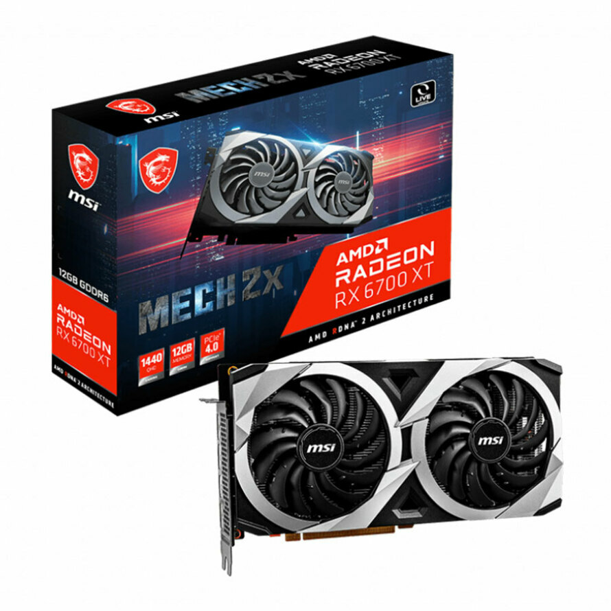 کارت گرافیک ام اس آی Radeon RX 6700 XT MECH 2X 12G