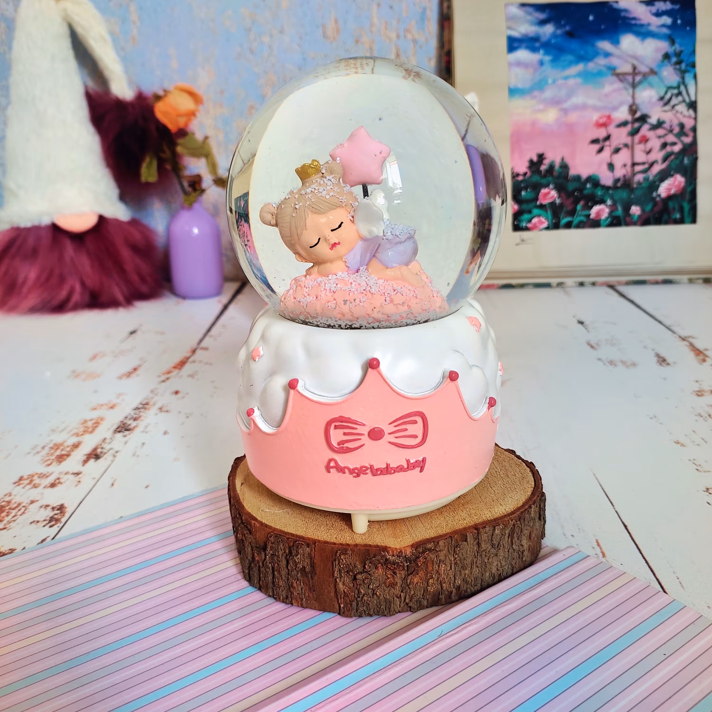 گوی پمپی موزیکال دختر خوابیده ستاره ای