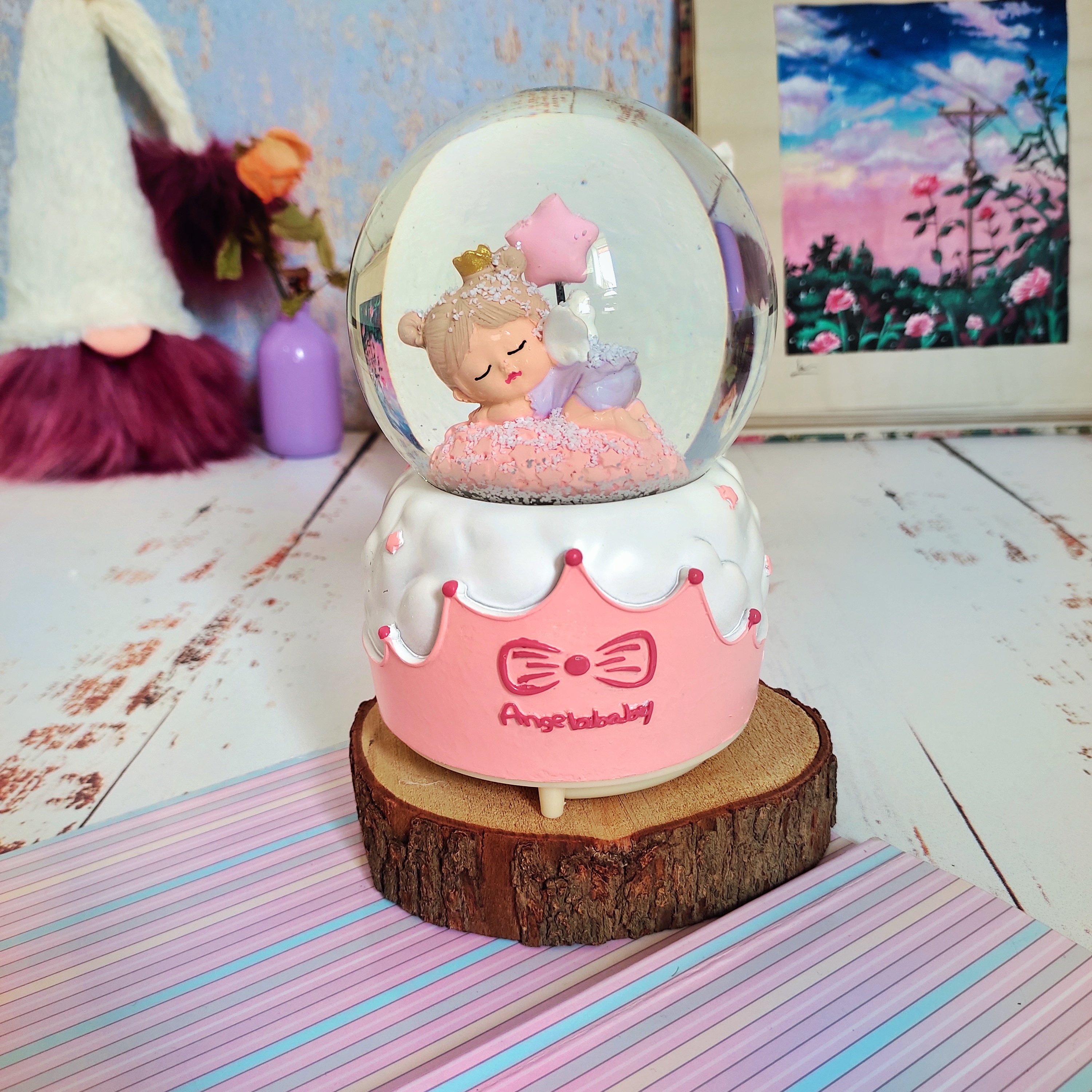 گوی پمپی موزیکال دختر خوابیده ستاره ای