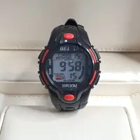 ساعت پسرانه و دخترانه اسپورت طرح جی شاک با بدنه مشکی قرمز sport watch