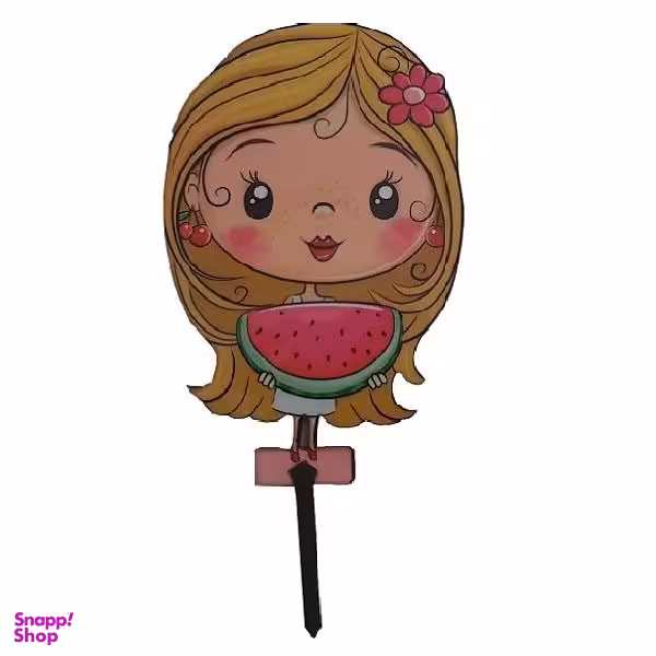 تاپر تزیین کیک به گز مدل دختر یلدا