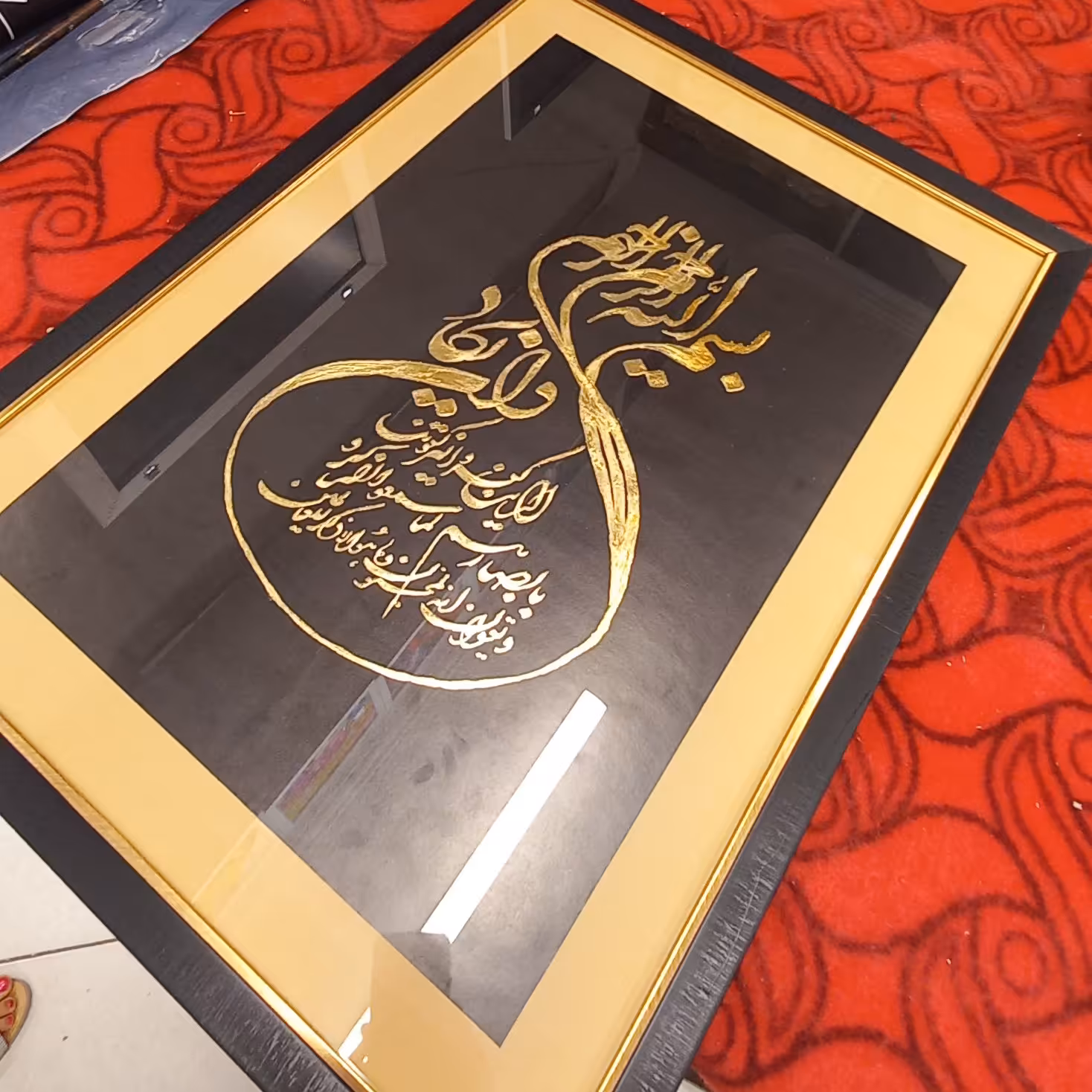 تابلو دکراتیو  مخصوص دعای چشم زخم سایز پنجاه در هفتاد