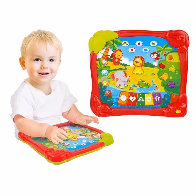 اسباب بازی آموزشی تبلت موزیکال کودک  طرح جنگل Winfun مدل 002513