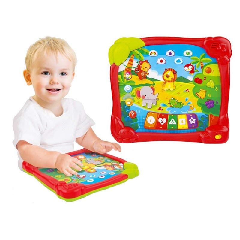 اسباب بازی آموزشی تبلت موزیکال کودک  طرح جنگل Winfun مدل 002513