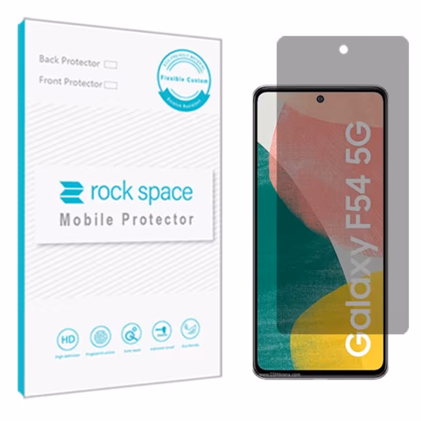 گلس پرایوسی (حریم شخصی)نانو و ضد ضربه گوشی سامسونگ Galaxy F54 5G برند راک اسپیس