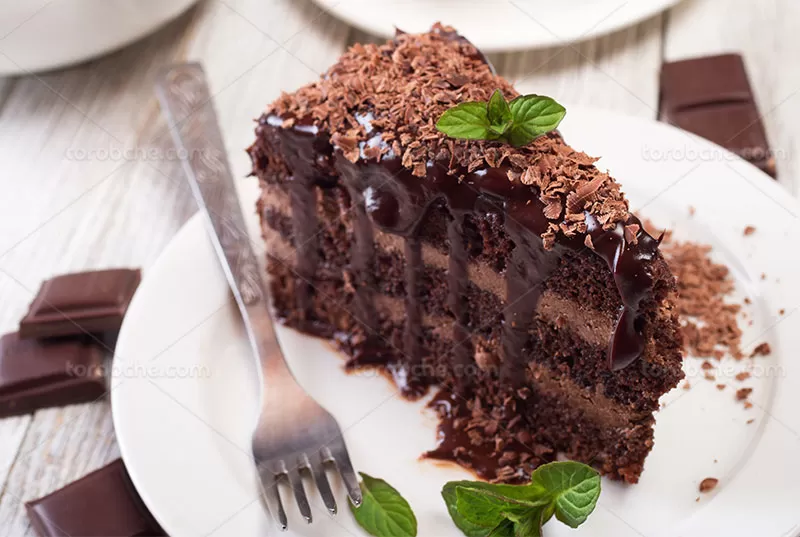 عکس کیک شکلاتی با کیفیت | گرافیک با طعم تربچه