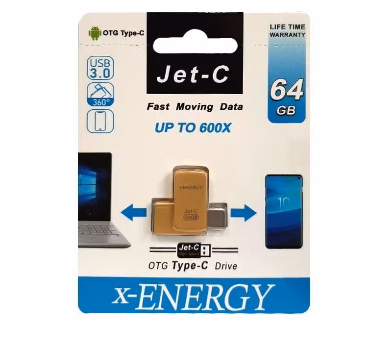 فلش مموری ایکس-انرژی مدل JET-C ظرفیت 64 گیگابایت
