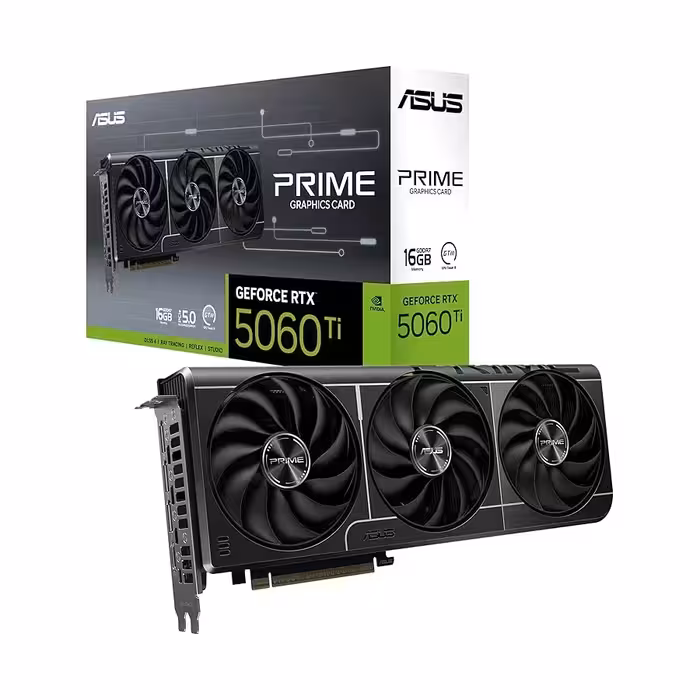 کارت گرافیک ایسوس مدل Prime GeForce RTX 5060 Ti 16GB GDDR7