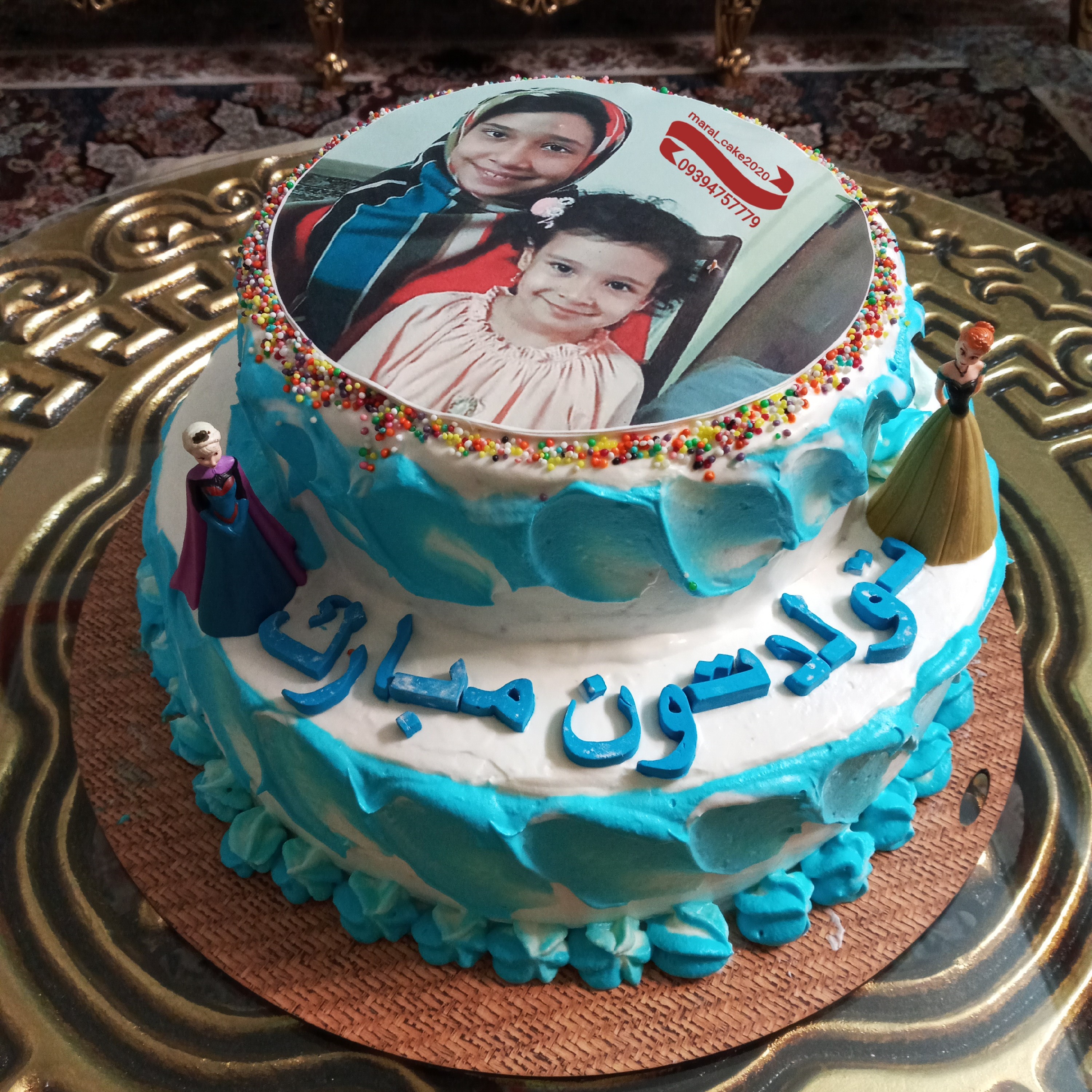 کیک دوطبقه(خانگی) 