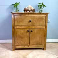 کنسول روستیک دکور مدل کمد دار