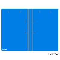 خرید پوشه مقوایی خط دار آبی 300 گرم بسته 100 عددی