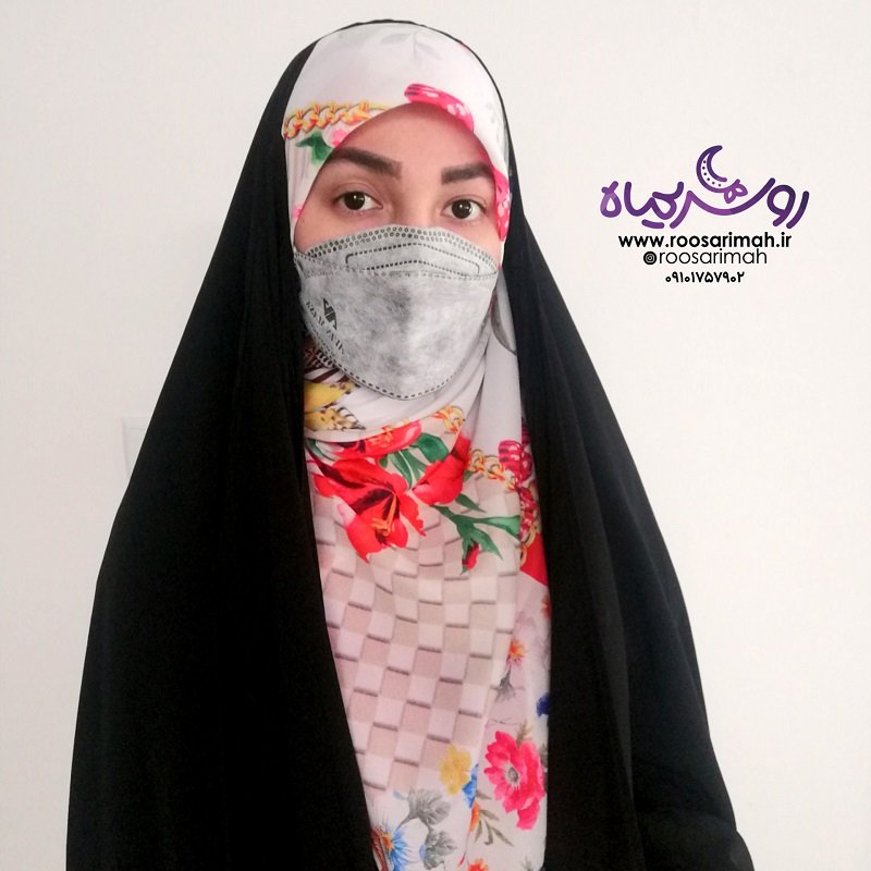 روسری دور دست دوز مجلسی گل گلی. نخ ابریشم و لطیف. قواره 120 و مناسب چهار فصل