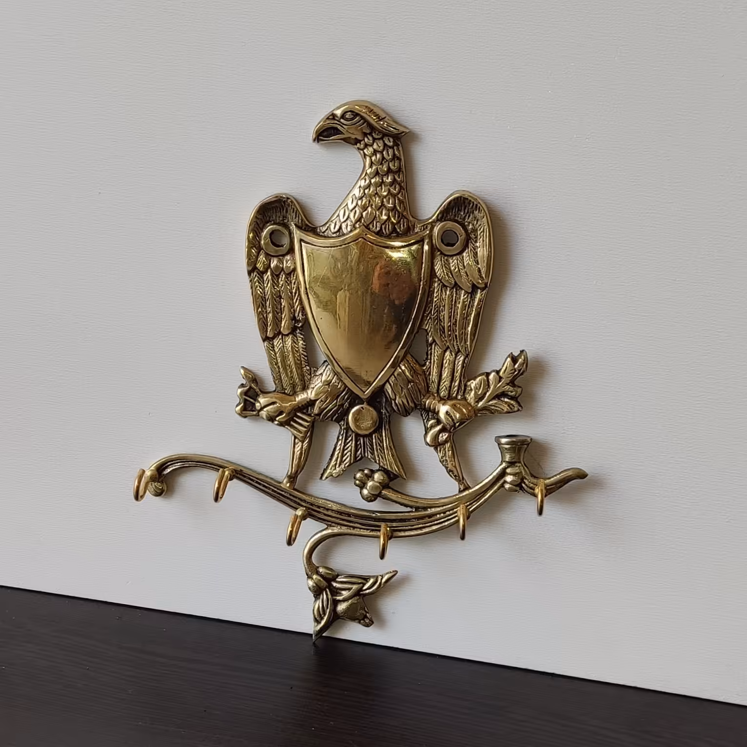 جاکلیدی عقاب برنجی 6قلاب  بسیار شیک