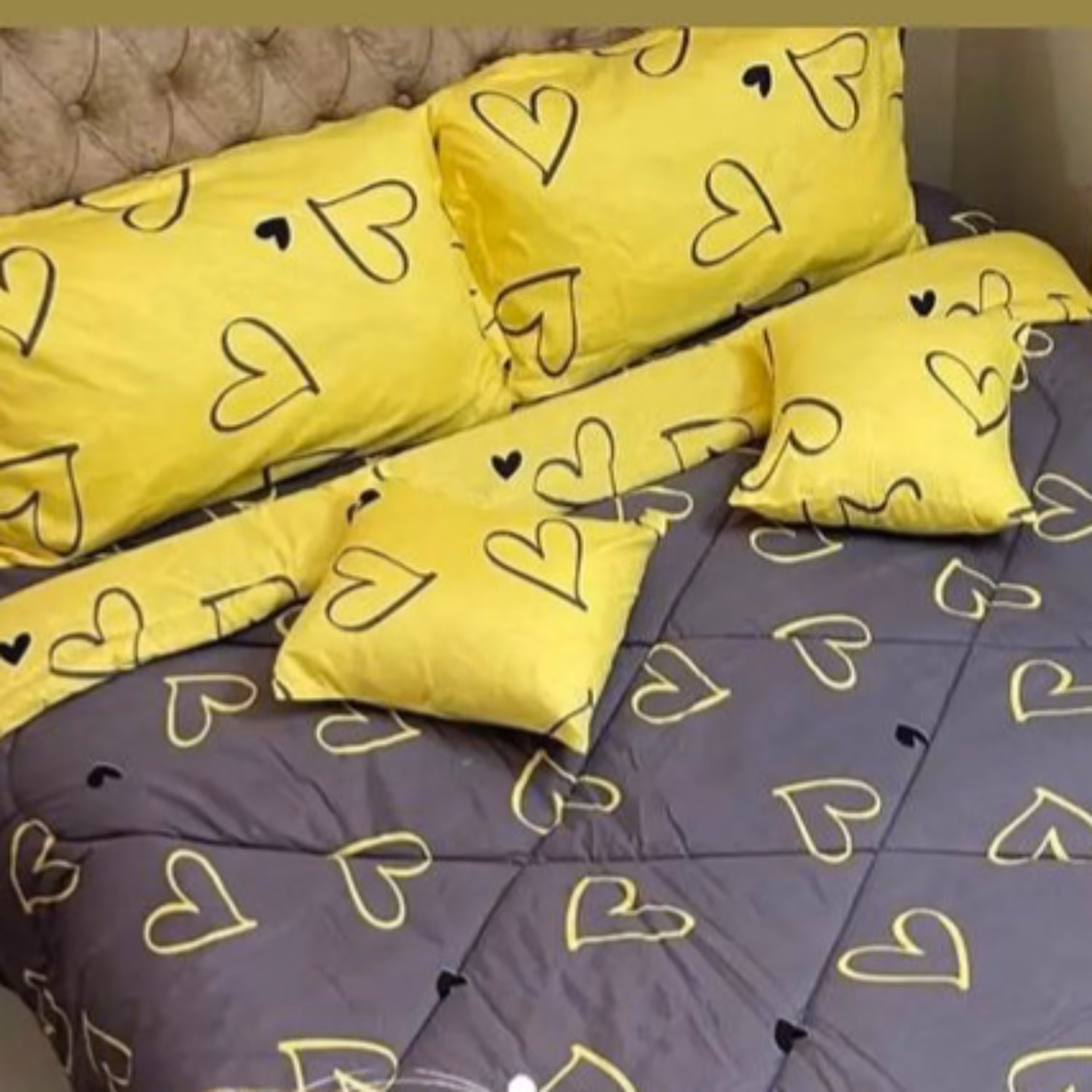 روتختی دونفره طرح قلب1 برواگالری با جنس نخ پنبه و کیفیت درجه یک