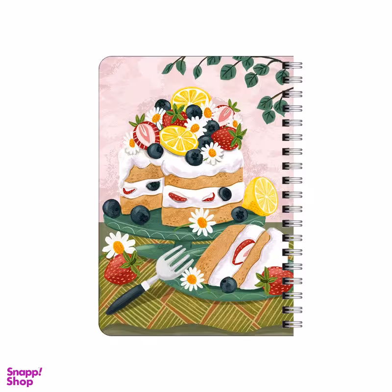 دفترچه یادداشت بامبیلیپ مدل چوبی طرح کیک میوه ای کد 4233716