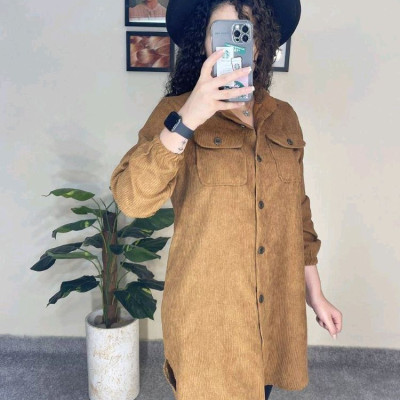 مانتو اسپرت زنانه مخمل کبریتی مدل نسترن