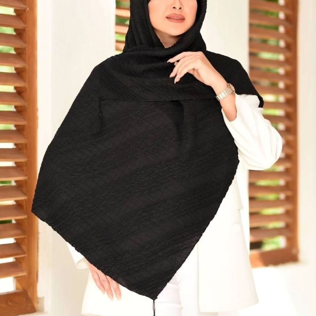 روسری کرپ پلیسه (ارسال رایگان)