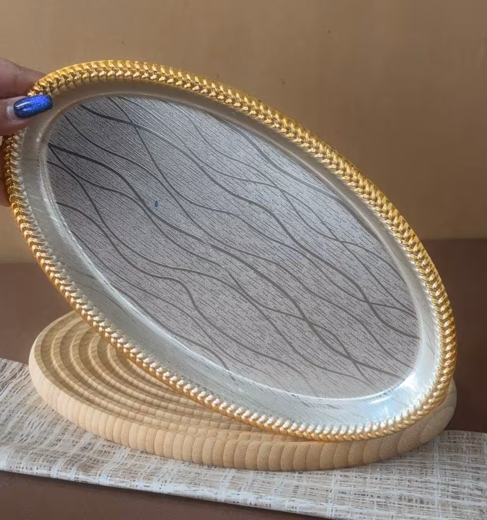 سینی مسی بیضی شکل