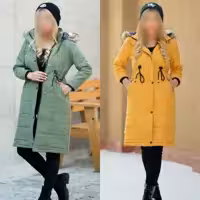 کاپشن کلاه دار مانلی کاپشن زنانه دخترانه پالتو زنانه دخترانه کاپشن ضخیم
