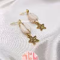 گوشواره صدف مدل CStar ماه فام
