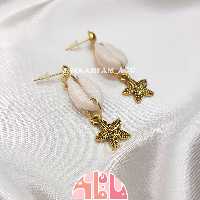 گوشواره صدف مدل CStar ماه فام