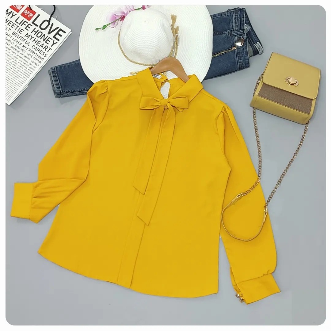 شومیز الیزه یقه کراواتی