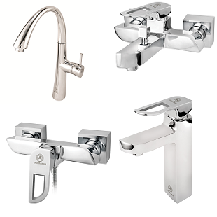 ست 4 تکه شیرالات قهرمان مدل موج