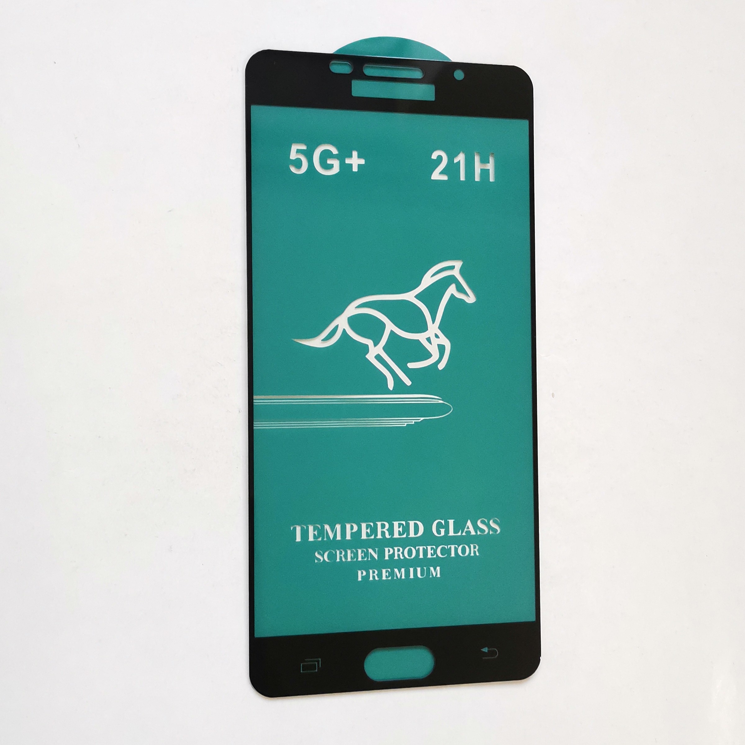 گلس تمام صفحه ضد ضربه درجه یک مشکی  مناسب گوشی سامسونگ A7 2016 یا A710