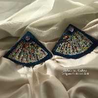 گوشواره دستساز Hulupuart طرح Hurus پاپیه ماشه