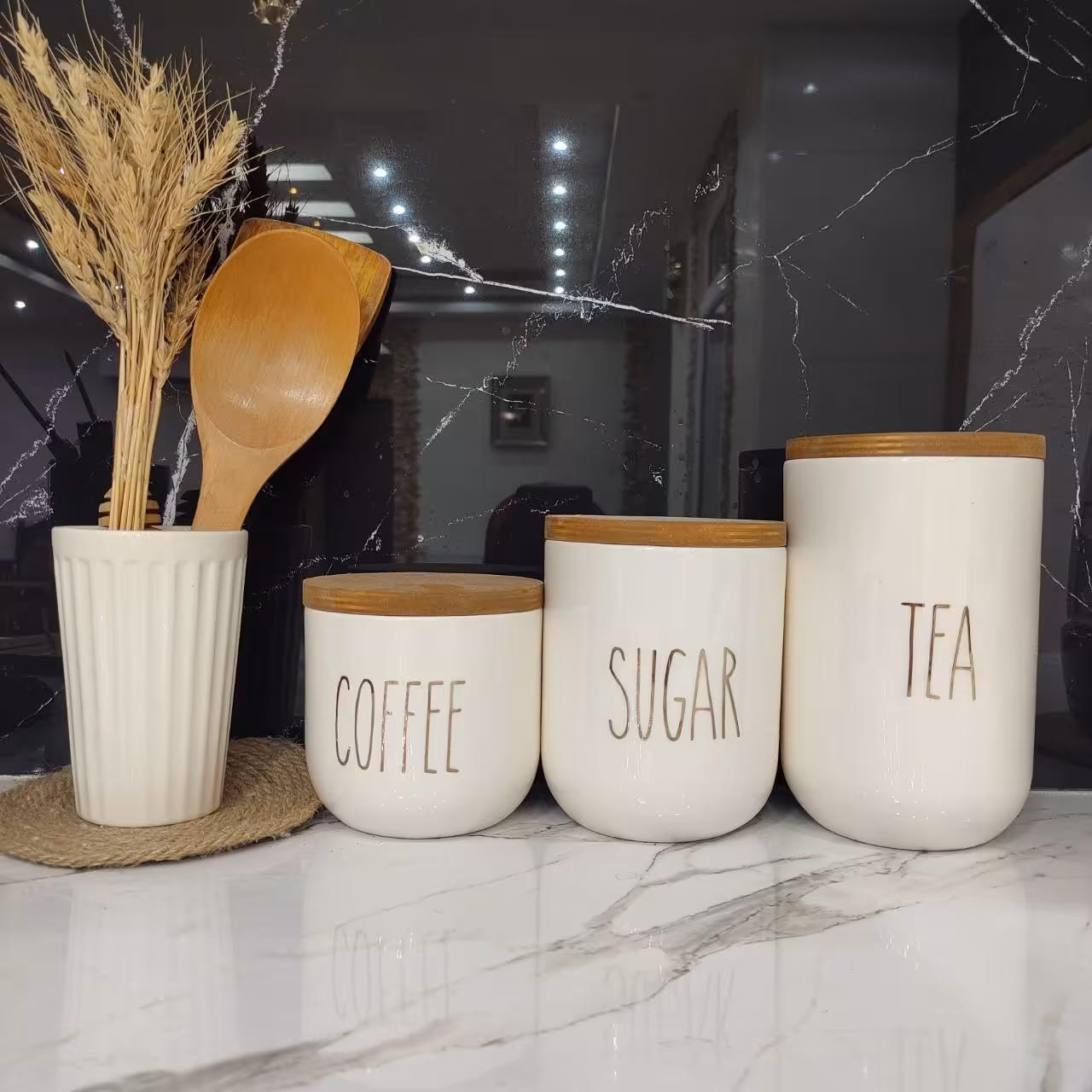 بانکه های در چوبی سرامیکی در  سه سایز و دو طرح متریال باکیفیت کار دست