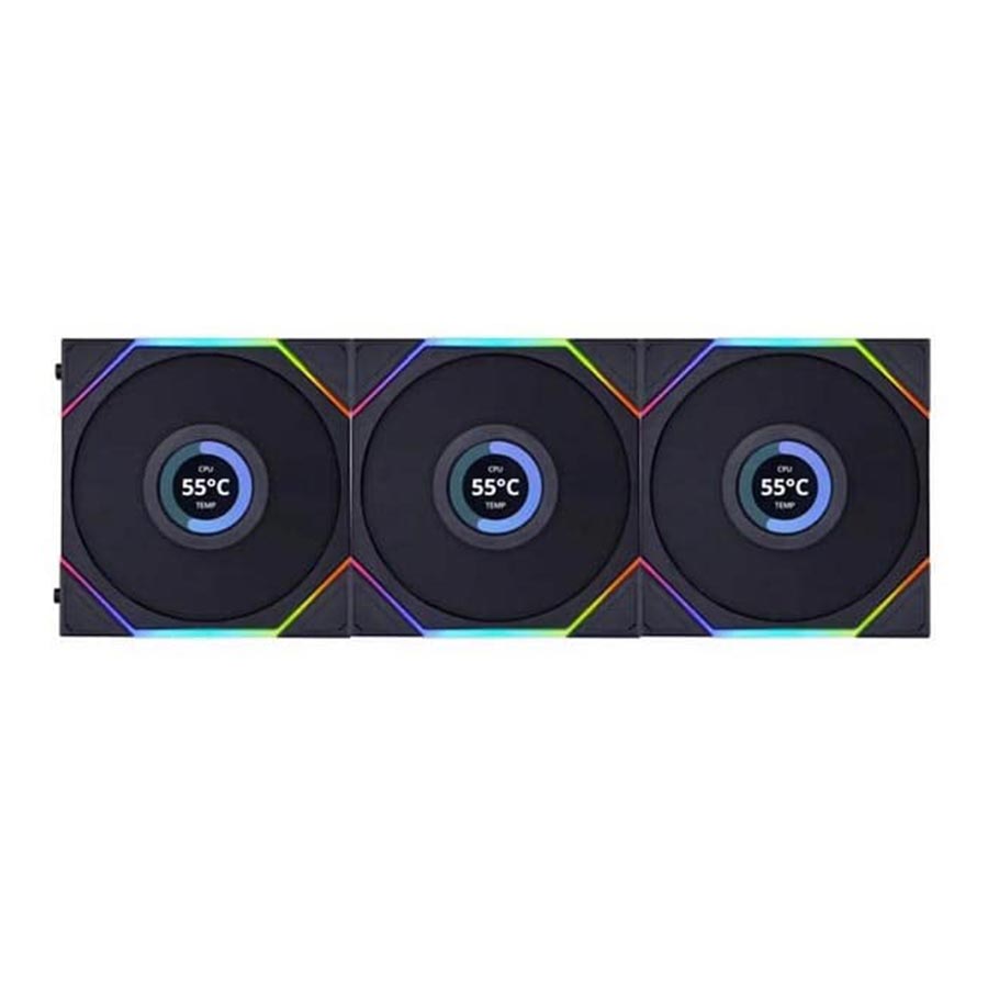 قیمت و خرید فن خنک کننده کیس لیان لی مدل UNI FAN TL LCD 120 3-in-1 Black | یاس ارتباط
