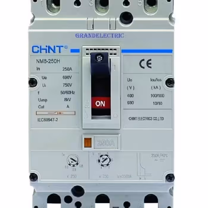 کلید اتوماتیک 250 چینت قابل تنظیمNM8