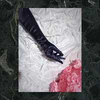 دستکش سرمه ای بلند