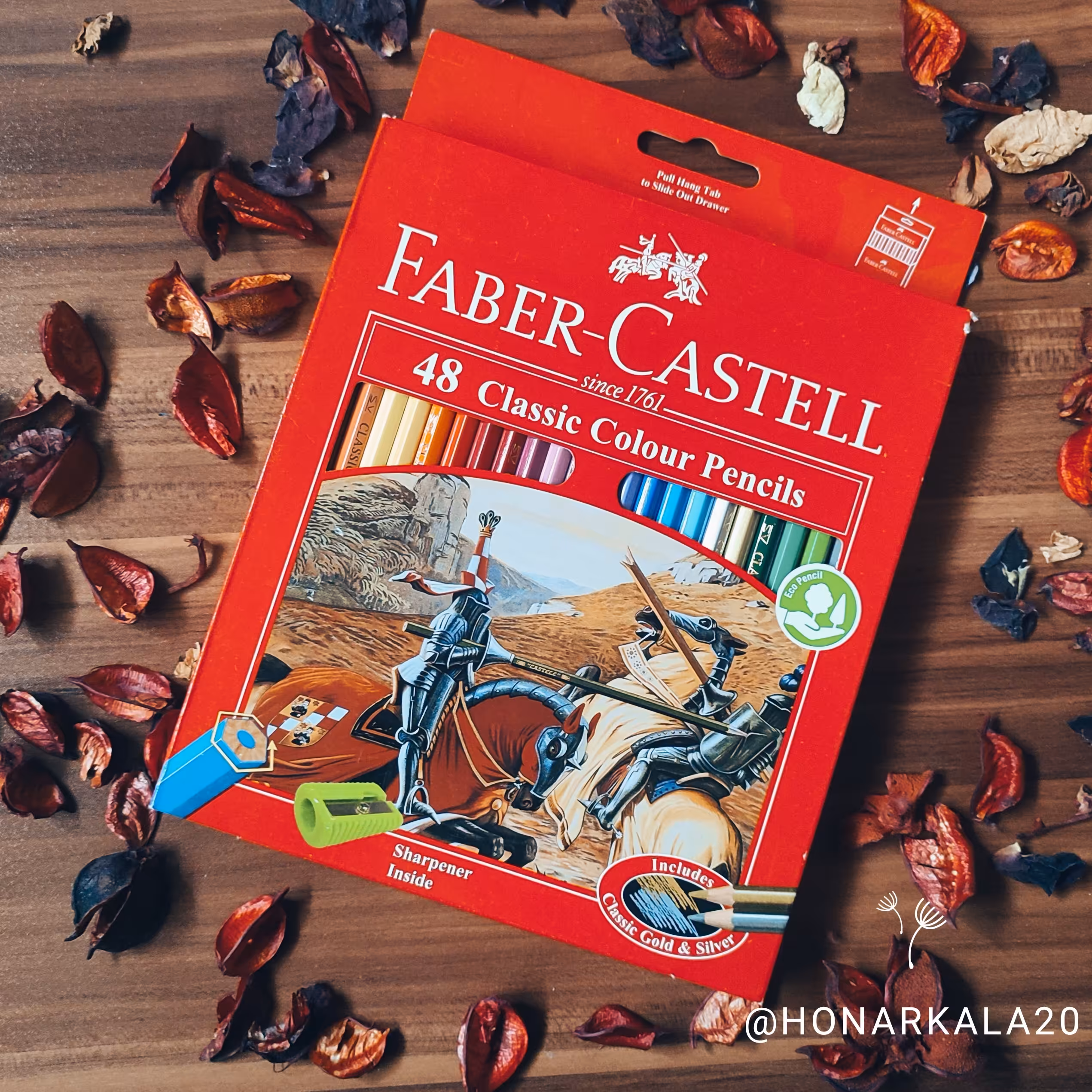 مداد رنگی فابر کاستل جعبه مقوایی مدل کلاسیک 48 رنگ 